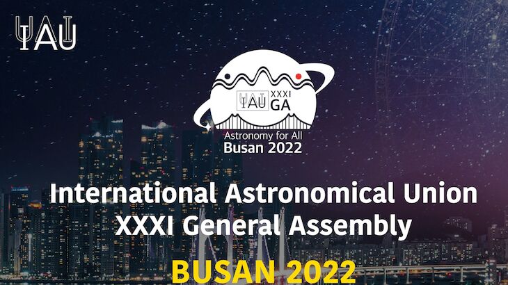 ASAMBLEA GENERAL DE LA IAU 2022 Busan Corea