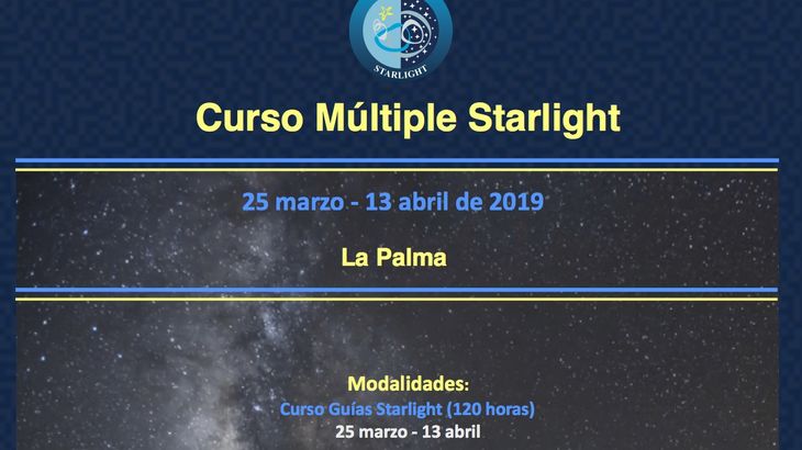 La Palma acoge la celebracin de un Curso Mltiple Starlight entre el 25 de marzo y el 13 de abril