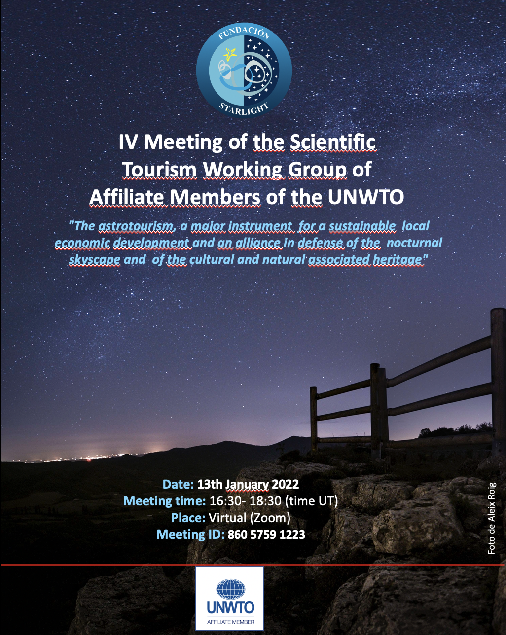 IV Meeting WG Scientific Tourism UNWTO
