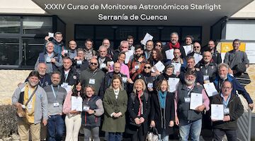 Finaliza con éxito el Curso de Monitores Astronómicos Starlight en la Serranía de Cuenca