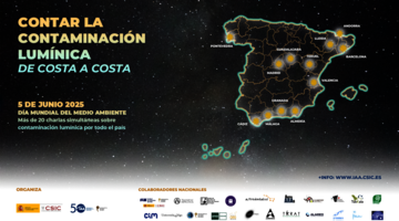 Nace ‘Contar la contaminación lumínica de costa a costa’, una iniciativa nacional de divulgación por el Día Mundial del Medio Ambiente