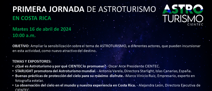 I Jornada de Astroturismo en Costa Rica
