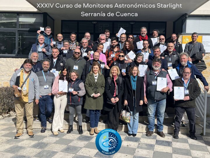 Finaliza con éxito el Curso de Monitores Astronómicos Starlight en la Serranía de Cuenca