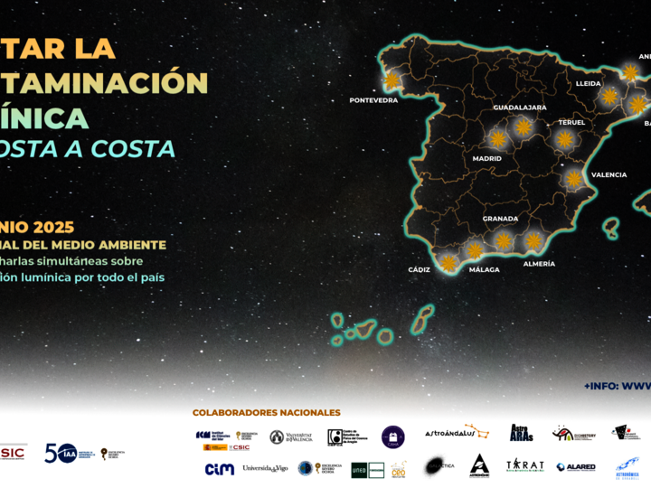 Nace ‘Contar la contaminación lumínica de costa a costa’, una iniciativa nacional de divulgación por el Día Mundial del Medio Ambiente