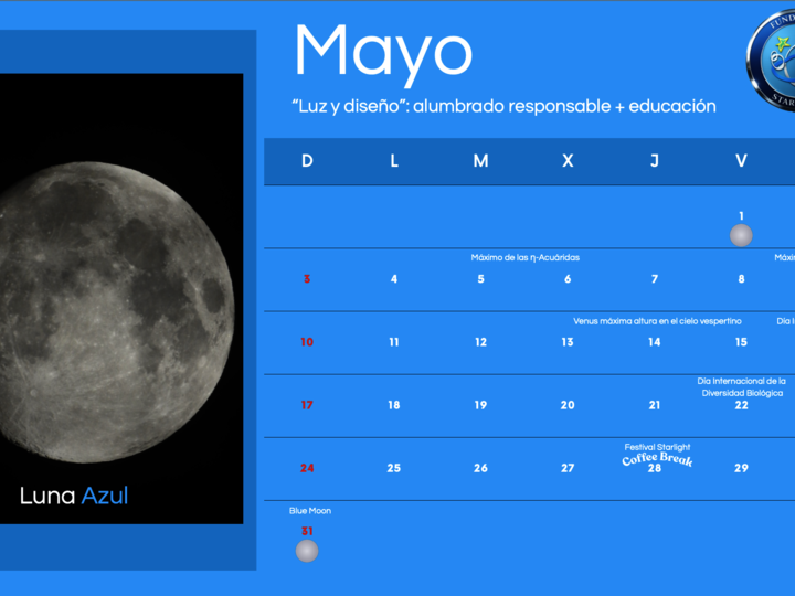Mayo 2026 cielo activo ciencia y sostenibilidad en la agenda Starlight