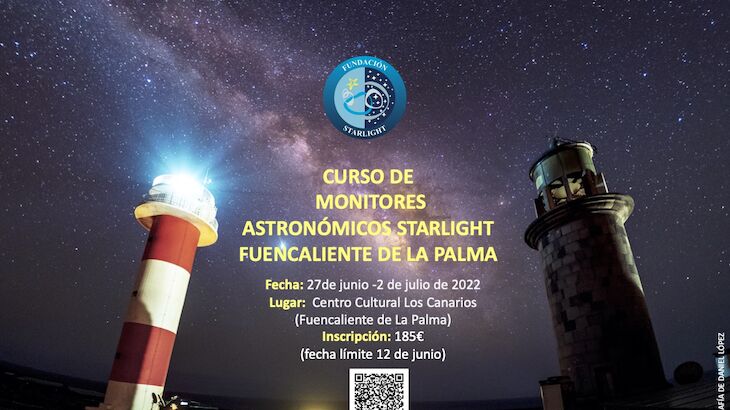 Fuencaliente de La Palma acoger del 27 de junio al 2 de julio el XXII Curso de Monitores Starlight