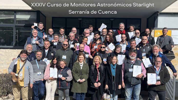 Finaliza con xito el Curso de Monitores Astronmicos Starlight en la Serrana de Cuenca