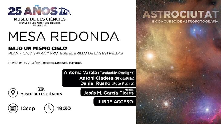 Mesa redonda Bajo un mismo cielo planifica dispara y protege el brillo de las estrellas