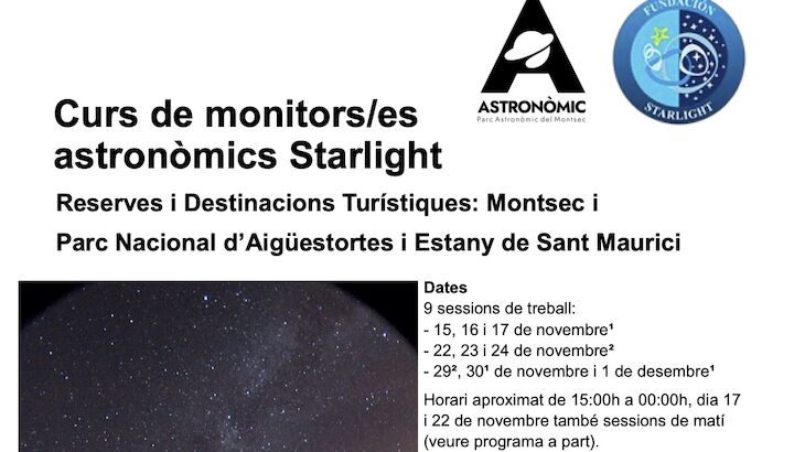 Curso de Monitores Starlight Montsec Aigestortes