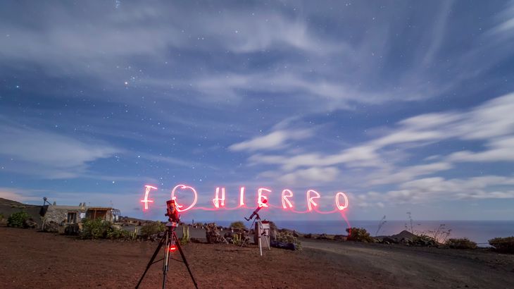 Imagen tomada en las Jornadas Informativas Starlight en la isla de El Hierro
