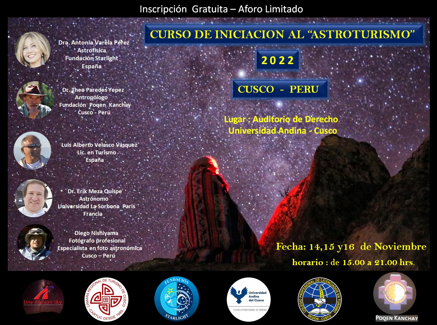 iniciación al astroturismo starlight cusco perú