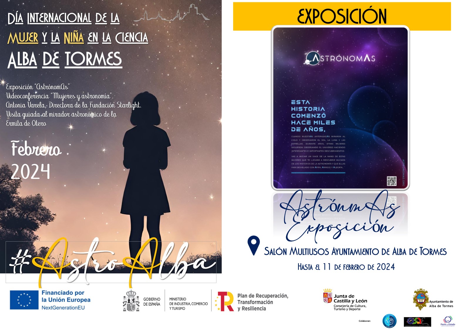 charla alba de tormes mujer y niña en ciencia