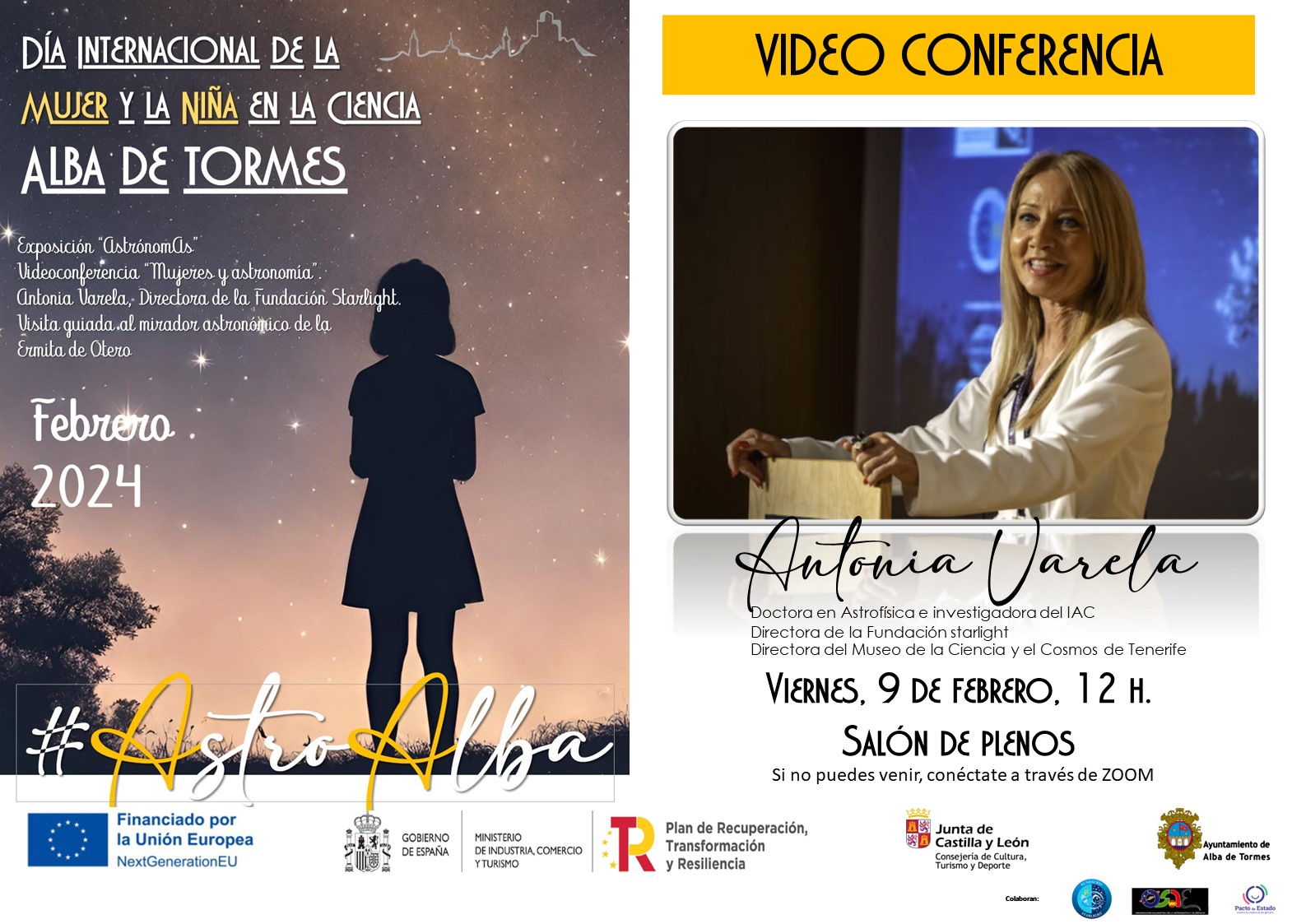 charla alba de tormes mujer y niña en ciencia