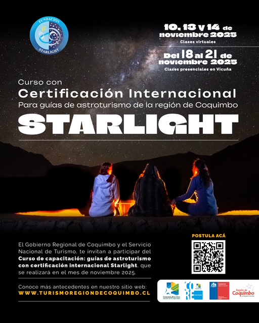 Curso con Certificación  internacional para guías de astroturismo de la región de Coquimbo