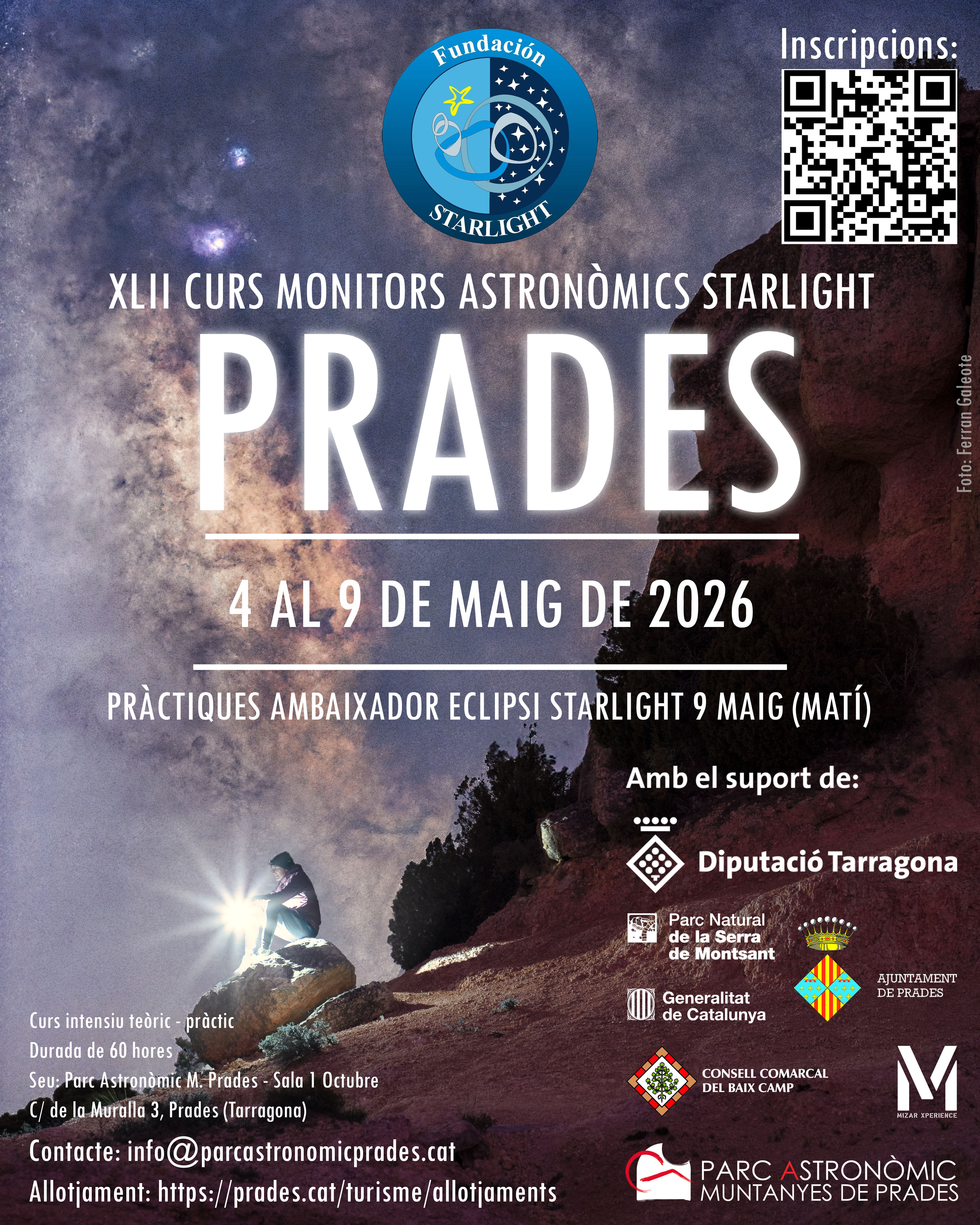 Curso Monitores Astronómicos Starlight para Prades