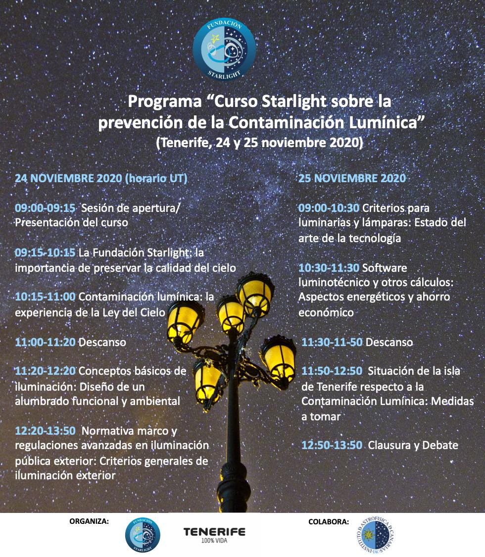 Curso Prevención Contaminación Lumínica Tenerife